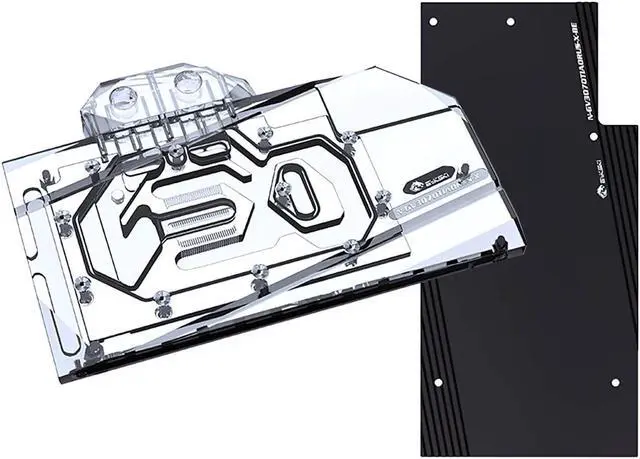 Alt view image 6 of 7 - Bykski Full Coverage GPU Water Block and Backplate for Gigabyte AORUS RTX 3070Ti Master 8GB (N-GV3070TIAORUS-X)