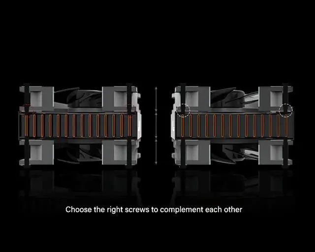 Alt view image 3 of 6 - Granzon 240mm x 30mm Modular Radiator, 120mm x 2, Dual Fan (GH240N-30)
