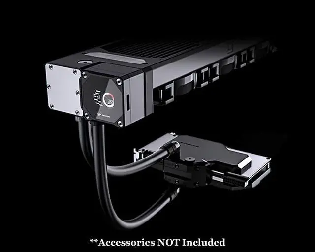 Alt view image 5 of 6 - Granzon 240mm x 30mm Modular Radiator, 120mm x 2, Dual Fan (GH240N-30)