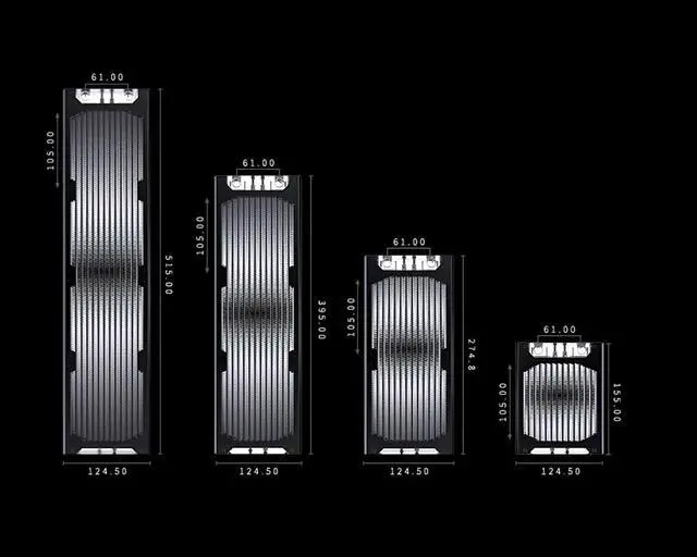 Alt view image 6 of 6 - Granzon 240mm x 30mm Modular Radiator, 120mm x 2, Dual Fan (GH240N-30)
