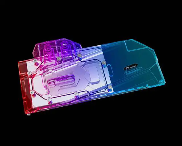 Alt view image 4 of 7 - Bykski Full Coverage GPU Water Block and Backplate for Colorful iGame RTX 3070 Advanced OC  (N-IG3070ULOC-X)