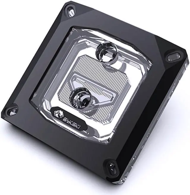 Alt view image 4 of 6 - Bykski CPU-XPR-MK-I-V4 CPU Water Cooling Block - Black w/ 5v Addressable RGB (RBW) (LGA 115x / 20xx)