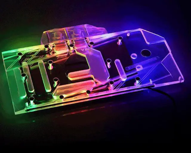 Alt view image 3 of 4 - Bykski  Full Coverage GPU Water Block for ASUS ROG STRIX GTX 1660Ti O6G Gaming - Clear W/ RBW (N-AS1660TISTRIX-X)