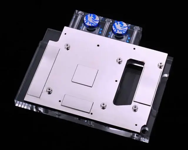 Alt view image 2 of 3 - Bykski Full Coverage GPU Water Block for MSI GTX 1060 AERO - Clear W/ RBW (N-MS1060AERO-X)