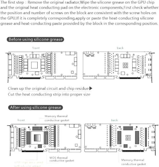 Alt view image 6 of 7 - Bykski Full Coverage GPU Water Block for Zotac RTX 3080-10G6X Apocalypse OC (N-ST3090TQ-X)
