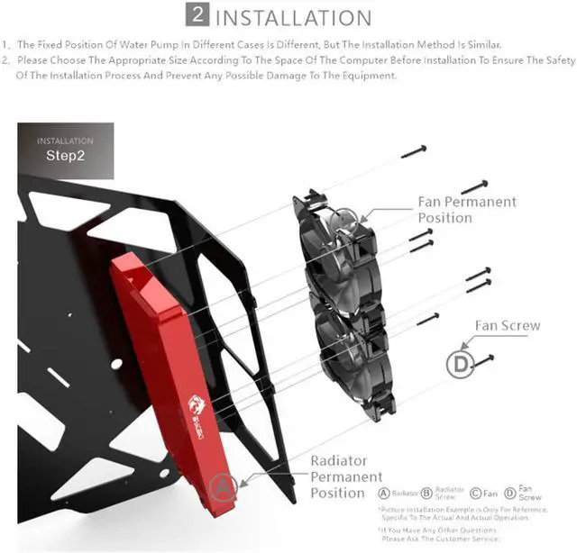 Alt view image 7 of 7 - Bykski 480mm x 40mm RC Series Radiator, 120mm x 4, Quad Fan (CR-RD480RC-TK-V2)