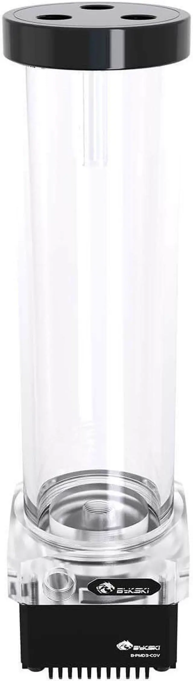 Main image of Bykski DDC CP-PMD3COV-X / 200mm PMMA Reservoir Combo - Black w/ 5v A-RGB LED