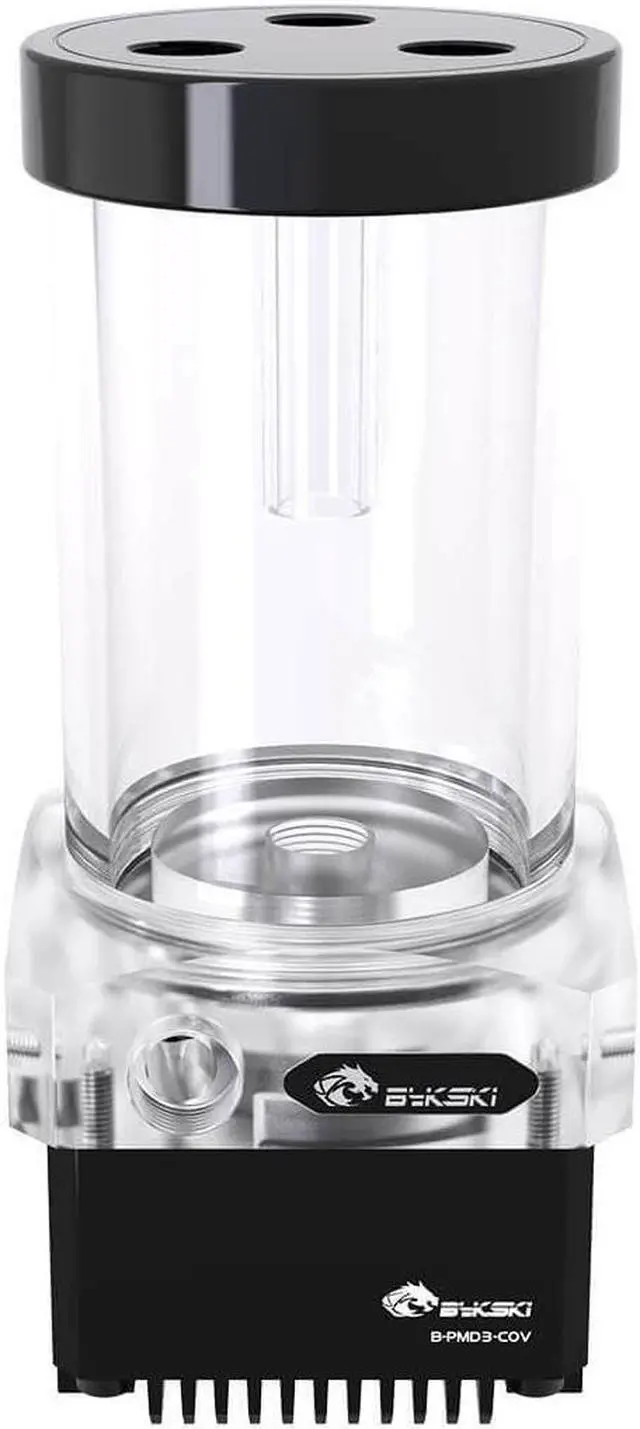 Main image of Bykski DDC CP-PMD3COV-X / 100mm PMMA Reservoir Combo - Black w/ 5v A-RGB LED