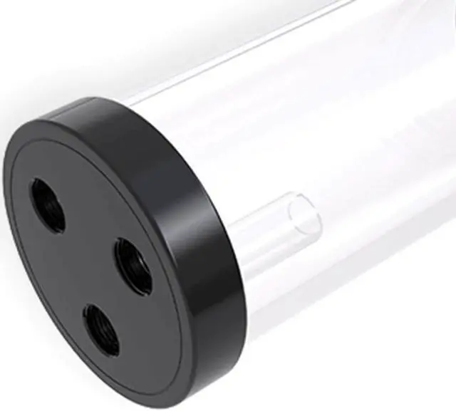 Alt view image 3 of 7 - Bykski DDC CP-PMD3COV-X / 60mm PMMA Reservoir Combo - Black w/ 5v A-RGB LED