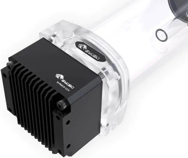 Alt view image 4 of 7 - Bykski DDC CP-PMD3COV-X / 60mm PMMA Reservoir Combo - Black w/ 5v A-RGB LED