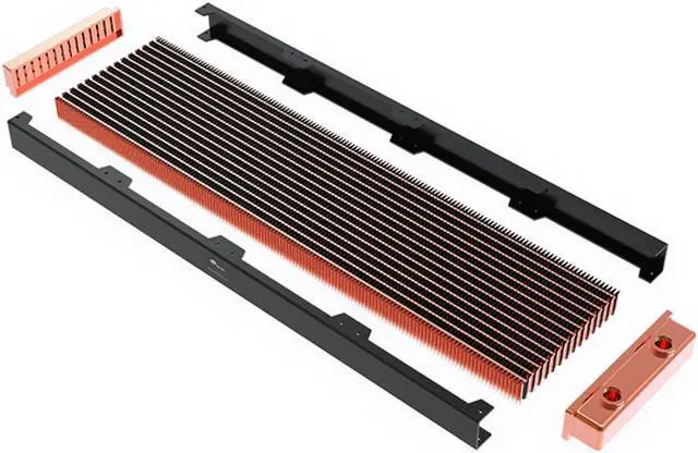 Alt view image 4 of 7 - Bykski 480mm x 30mm RC Series Radiator, 120mm x 4, Quad Fan (CR-RD480RC-TN-V2)