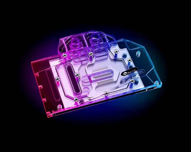 Alt view image 10 of 13 - Bykski Full Coverage GPU Water Block and Backplate for Gigabyte RTX 3060Ti Gaming OC 8G (N-GV3060TIGMOC-X)