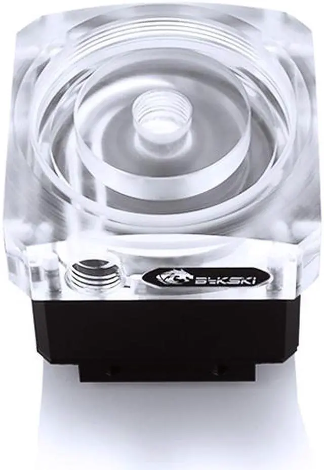 Alt view image 3 of 6 - Bykski DDC Pump w/ Armor and Reservoir Ready Pump Top - Black (CP-PMD3COV-X)