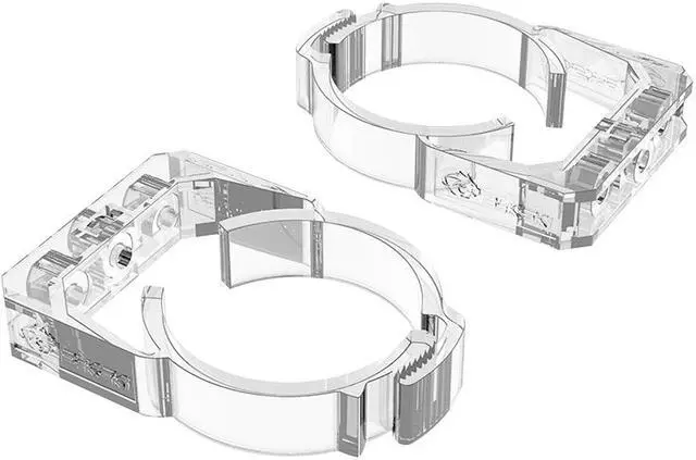 Main image of Bykski 50mm Thick Reservoir Mounting Clip - Clear - 2 Pack (B-CT50-RB-V2)