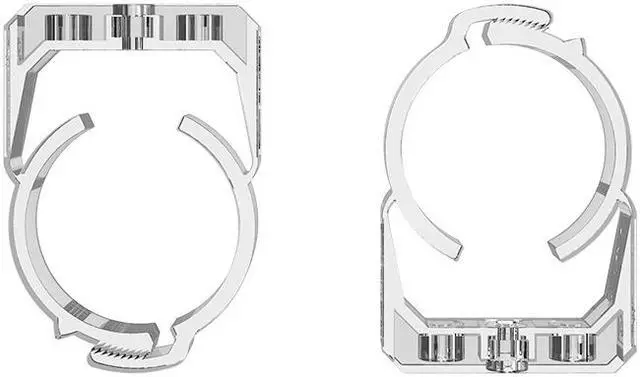 Alt view image 2 of 6 - Bykski 50mm Thick Reservoir Mounting Clip - Clear - 2 Pack (B-CT50-RB-V2)