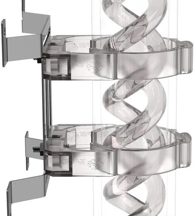 Alt view image 6 of 6 - Bykski 50mm Thick Reservoir Mounting Clip - Clear - 2 Pack (B-CT50-RB-V2)