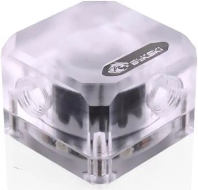 Alt view image 2 of 5 - Bykski 3-Way Flow Indicator - Frosted w/ 5v Addressable RGB (RBW) (B-FMpa-V3-X)
