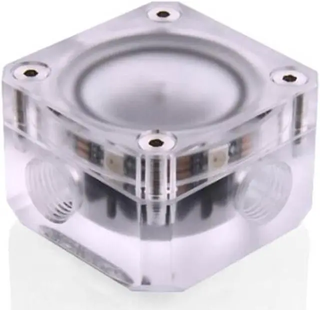 Alt view image 3 of 5 - Bykski 3-Way Flow Indicator - Frosted w/ 5v Addressable RGB (RBW) (B-FMpa-V3-X)
