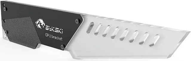 Alt view image 2 of 6 - Bykski Universal PMMA Decorative GPU Support Bracket w/ 5v Addressable RGB (RBW) - Black (B-GPU-VC-X-V2)