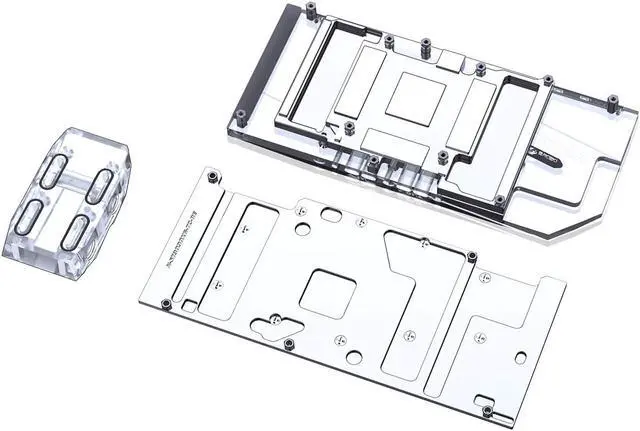 Alt view image 2 of 5 - Bykski Full Coverage GPU Water Block w/ Integrated Active Backplate for Zotac RTX 3090 GAMING OC (N-ST3090XG-TC)