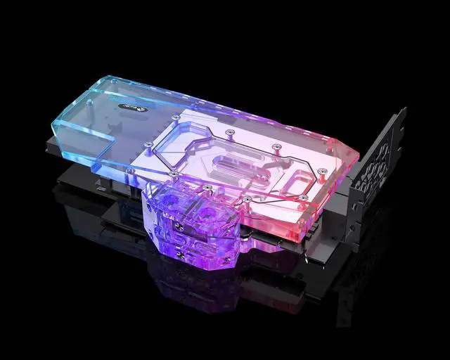 Alt view image 4 of 7 - Bykski Full Coverage GPU Water Block w/ Integrated Active Backplate for Gigabyte Aorus RTX 3090 Xtreme (N-GV3090AORUSXE-TC)