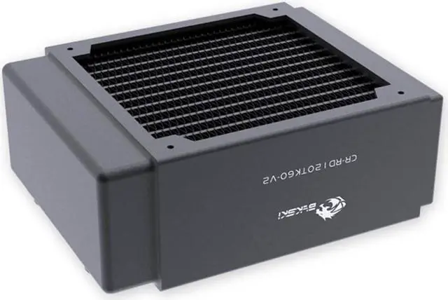 Alt view image 3 of 7 - Bykski 120mm x 60mm RC Series Radiator, 120mm x 1, Single Fan (CR-RD120RC-TK60-V2)