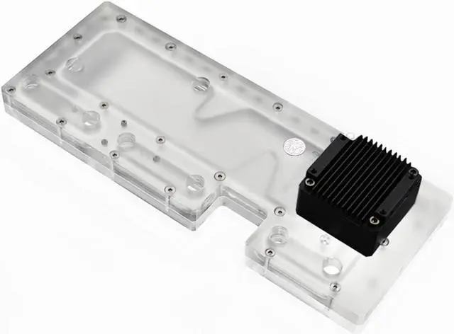 Main image of Bykski Distro Plate For MasterCase H500P - PMMA w/ 5v Addressable RGB (RBW) (RGV-CM-H500P-P)