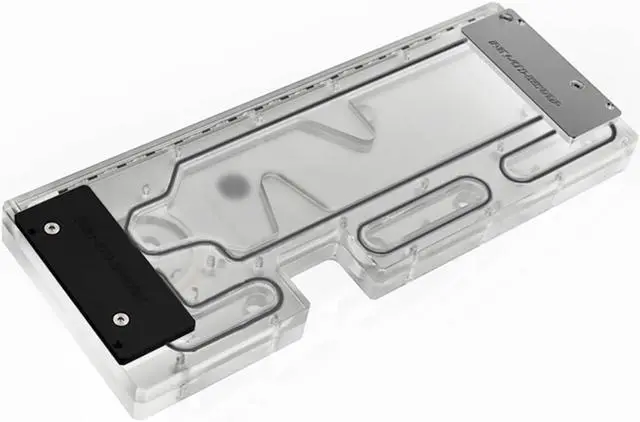 Alt view image 2 of 7 - Bykski Distro Plate For MasterCase H500P - PMMA w/ 5v Addressable RGB (RBW) (RGV-CM-H500P-P)