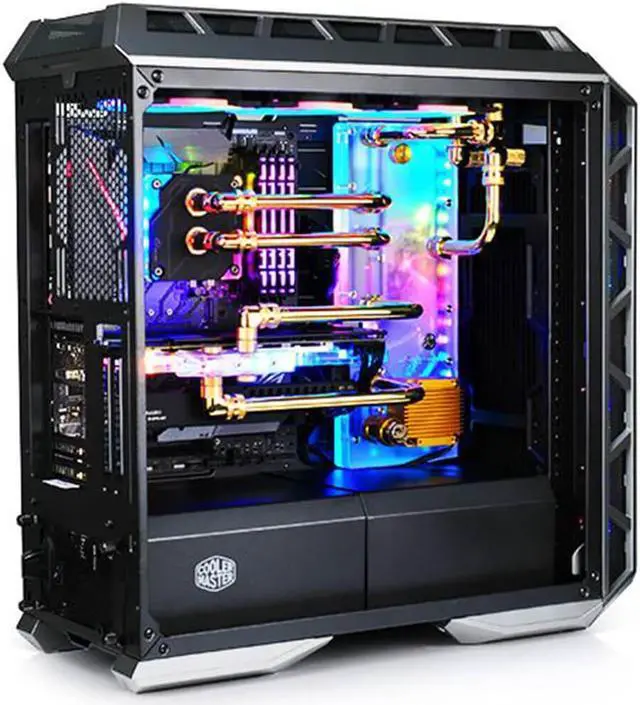 Alt view image 4 of 7 - Bykski Distro Plate For MasterCase H500P - PMMA w/ 5v Addressable RGB (RBW) (RGV-CM-H500P-P)