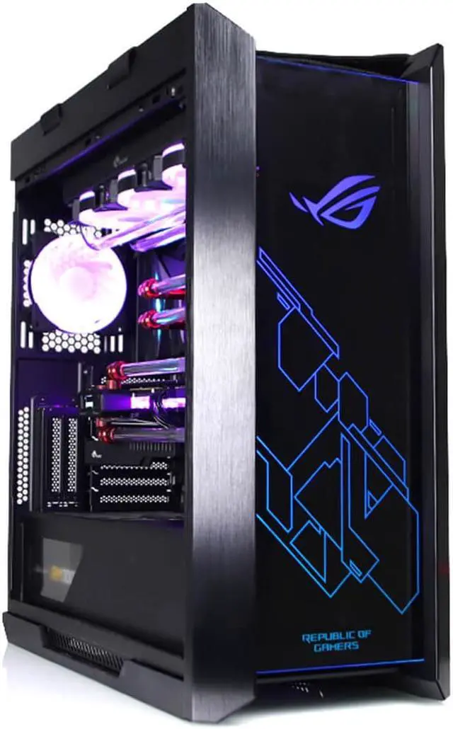 Alt view image 5 of 7 - Bykski Distro Plate For Asus Rog Strix Helios - PMMA w/ 5v Addressable RGB (RBW) ( RGV-AS-STRIXHS-P)