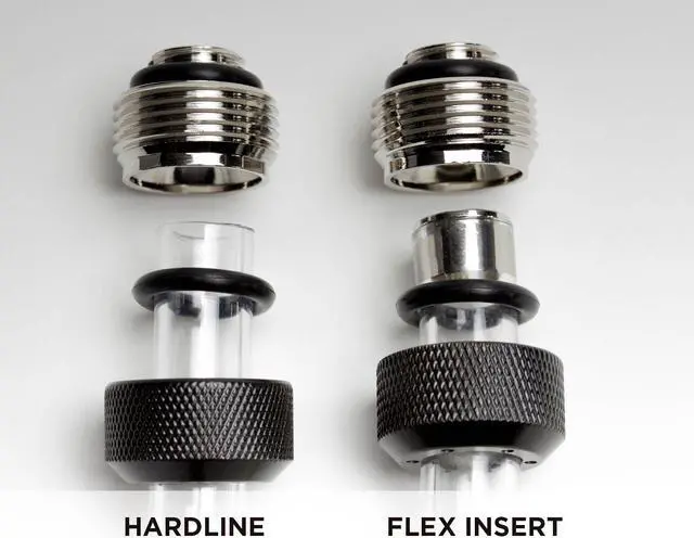 Alt view image 3 of 7 - PrimoChill 1/2in. Rigid Fitting to Flex Tubing Insert - 12 Pack