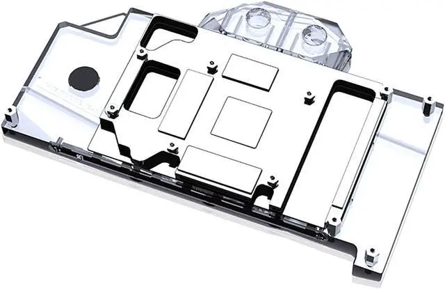 Alt view image 2 of 7 - Bykski Full Coverage GPU Water Block and Backplate for GALAXY RTX 3060Ti EX (1-CLICK OC)(N-GY3060TIBK-X)