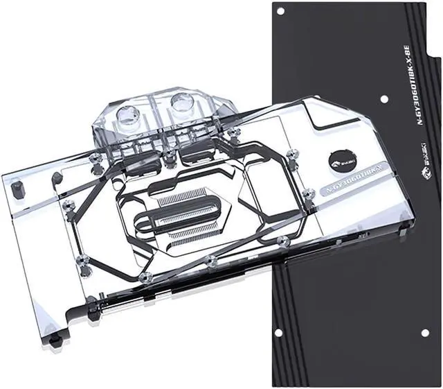 Alt view image 6 of 7 - Bykski Full Coverage GPU Water Block and Backplate for GALAXY RTX 3060Ti EX (1-CLICK OC)(N-GY3060TIBK-X)