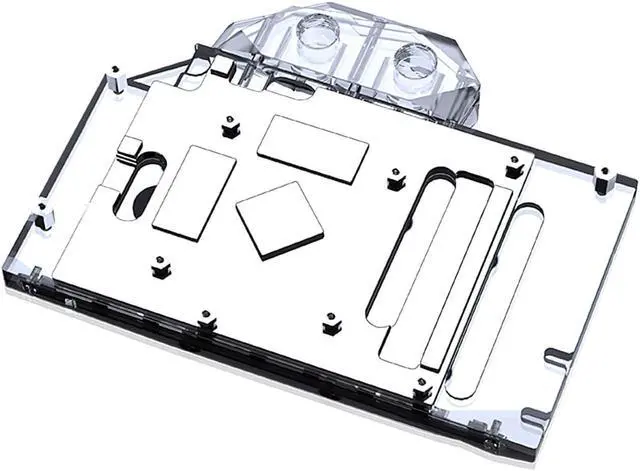 Alt view image 2 of 7 - Bykski Full Coverage GPU Water Block and Backplate for ASRock Radeon RX 6600XT Challenger ITX 8GB (A-AR6600XT-X)