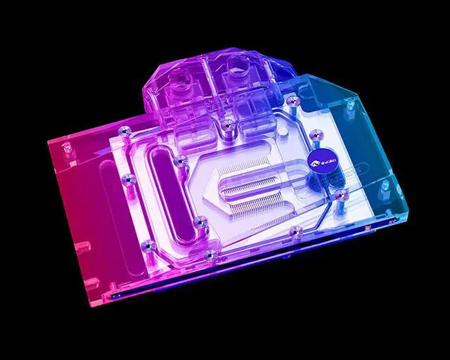 Alt view image 4 of 7 - Bykski Full Coverage GPU Water Block and Backplate for ASRock Radeon RX 6600XT Challenger ITX 8GB (A-AR6600XT-X)