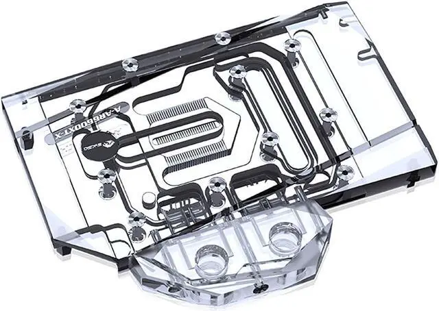 Alt view image 3 of 7 - Bykski Full Coverage GPU Water Block and Backplate for ASRock Radeon RX 6600XT Challenger ITX 8GB (A-AR6600XT-X)