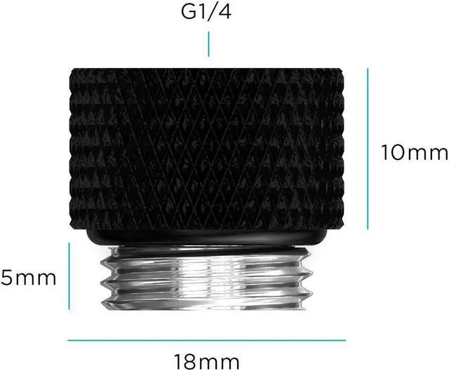 Alt view image 2 of 2 - PrimoChill Male to Female G 1/4in. 10mm SX Extension Coupler