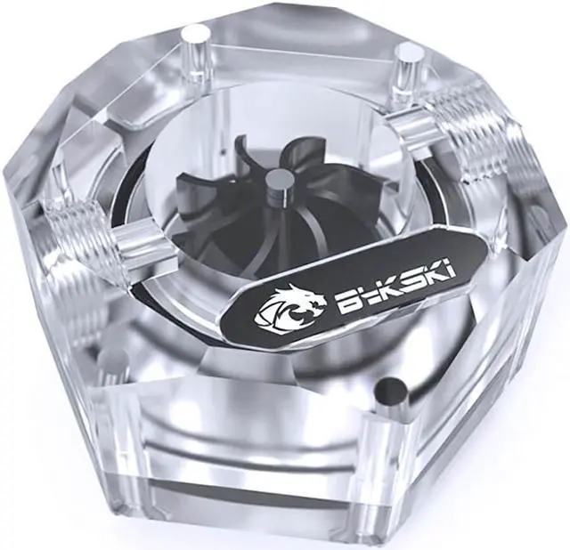 Alt view image 2 of 5 - Bykski 6-Sided Flow Indicator w/ 5v Addressable RGB (RBW) (B-FMpa-HC-V2-CL)