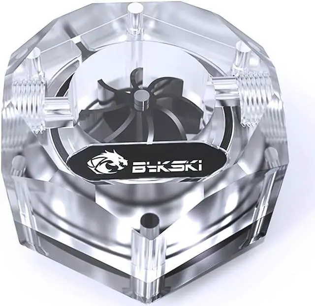 Alt view image 3 of 5 - Bykski 6-Sided Flow Indicator w/ 5v Addressable RGB (RBW) (B-FMpa-HC-V2-CL)