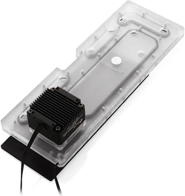 Alt view image 3 of 7 - Bykski Distro Plate for Corsair 570X - PMMA w/ 5v Addressable RGB (RBW) (RGV-COR-570X-P)