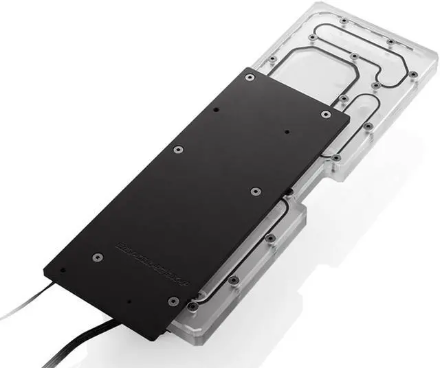 Alt view image 2 of 7 - Bykski Distro Plate for Corsair 570X - PMMA w/ 5v Addressable RGB (RBW) (RGV-COR-570X-P)