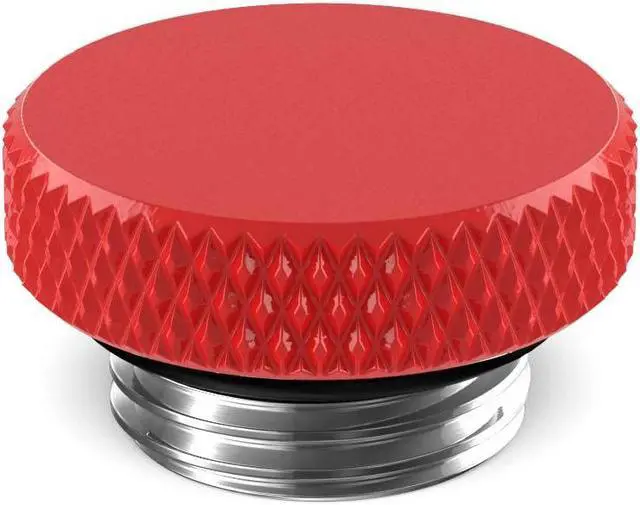 Main image of PrimoChill G 1/4in. SX Knurled Nickel Stop Fitting (No slot)