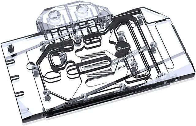 Main image of Bykski Full Coverage GPU Water Block and Backplate for ASRock RX 6600 XT Phantom Gaming D (A-AR6600XTPGD-X)