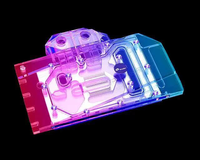 Alt view image 4 of 7 - Bykski Full Coverage GPU Water Block and Backplate for ASRock RX 6600 XT Phantom Gaming D (A-AR6600XTPGD-X)