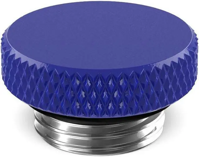 Main image of PrimoChill G 1/4in. SX Knurled Nickel Stop Fitting (No slot)