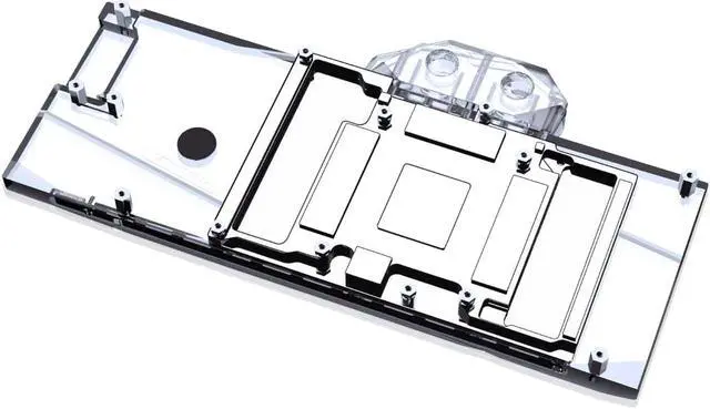 Alt view image 2 of 7 - Bykski Full Coverage GPU Water Block and Backplate for Leadtek RTX 3080Ti Hyper Brain (N-LE3080TI-X)