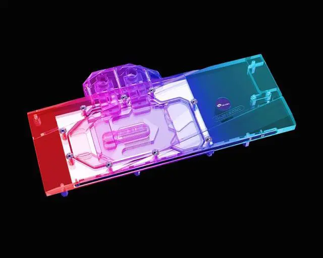 Alt view image 4 of 7 - Bykski Full Coverage GPU Water Block and Backplate for Leadtek RTX 3080Ti Hyper Brain (N-LE3080TI-X)