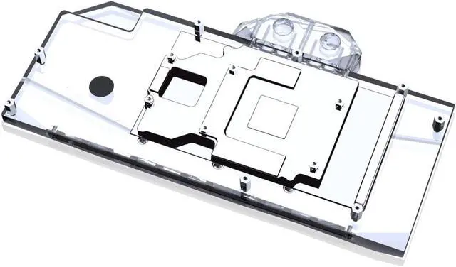 Alt view image 2 of 7 - Bykski Full Coverage GPU Water Block and Backplate for GALAXY RTX 3070/3070Ti Gamer OC (N-GY3070TIGR-X)