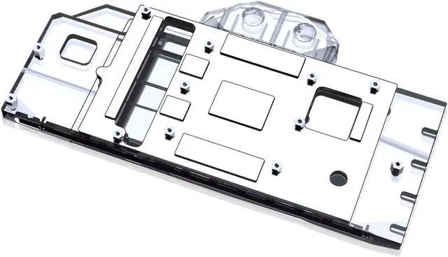 Alt view image 2 of 7 - Bykski Full Coverage GPU Water Block and Backplate for Gigabyte RX 6800 Gaming OC (A-GV6800GMOC-X)