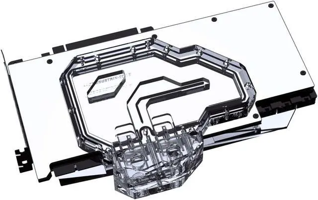 Alt view image 2 of 7 - Bykski Full Coverage GPU Water Block w/ Integrated Active Backplate for ASUS RTX 3080Ti/3090 STRIX (N-AS3090STRIX-TC-V3)